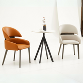 Catell Modern Leather Dining Room Side Chair - Gavisco Office Furniture